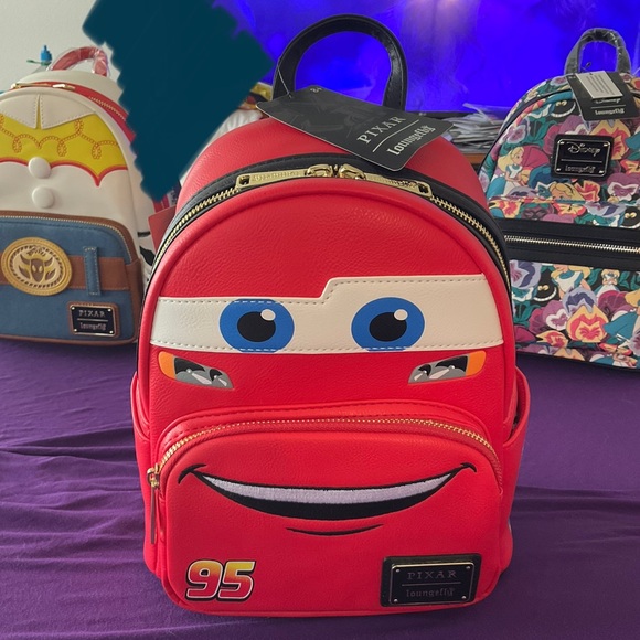 Disney Pixar Bags Disney Pixar Loungefly Cars Lightning Mcqueen